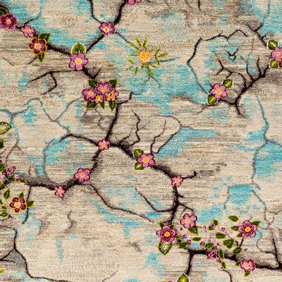 Design carpets - Flowers in a Lava Field 6,  Zollanvari Super Fine Gabbeh - ZOLLANVARI INTERNATIONAL