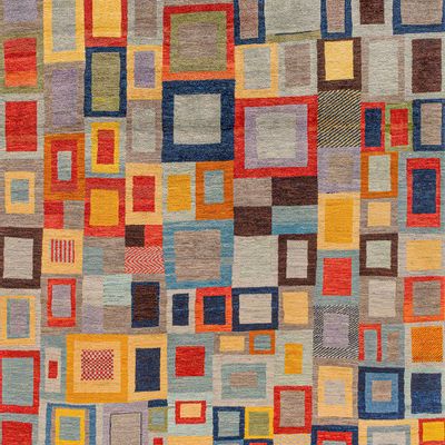 Design carpets - Erratic Squares Revisited, Zollanvari Studio, Super Fine Gabbeh - ZOLLANVARI INTERNATIONAL