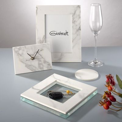 Objets design - Photo holder and centerpiece in marble - GIOVINARTE