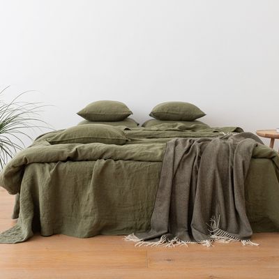 Bed linens - Stone Washed Bed Linen, European Flax Certified linen, Hand Made - LINENME