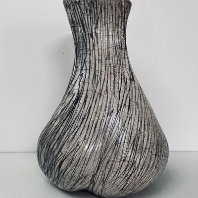 Vases - Vase Céramique "Raku" Curve - BARBARA BILLOUD