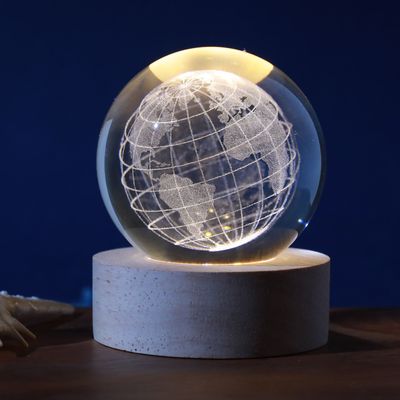 Objets design - Lampe boule de cristal - I-TOTAL