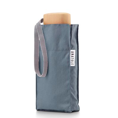 Accessoires de voyage - Micro-parapluie Bleu Gris - Victor - ANATOLE