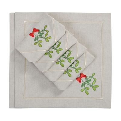 Linge de table textile - Candy Cane & Mistletoe Mirha Collection - ROSEBERRY HOME