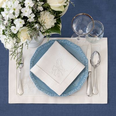 Décorations pour tables de Noël - Silverline and Royal Blue Collection - ROSEBERRY HOME