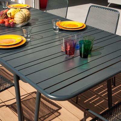 Outdoor kitchens - Fleole extension table anthracite. - EZEÏS