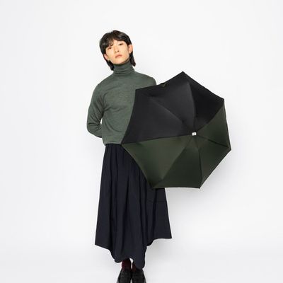 Prêt-à-porter - Micro-parapluie Kaki & Noir - Alma - ANATOLE