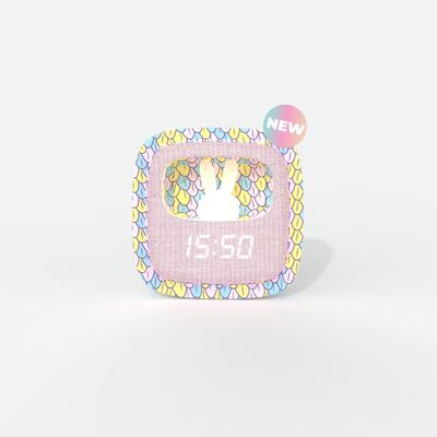 Children's lighting - BILLY BLUE WAVES ALARM CLOCK, PINK LEOPARD, AND RAINBOW MERMAID - MOB