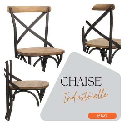 Chaises - Chaises Industrielles Vintage - JP2B DECORATION