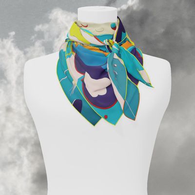 Cadeaux - Carré en twill de soie - Xplod - NEYMO PARIS