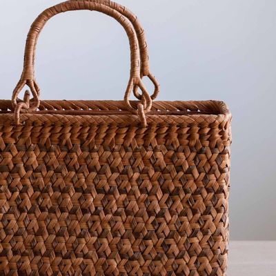 Bags and totes - Wild Grapevine Basket - Tessen Kurumi 14 - - YAMA-BIKO
