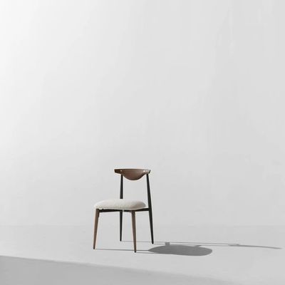 Chairs - Vicuna Dining Chair — Oak and Black Steel Dining Chair - LIVINGSTONE