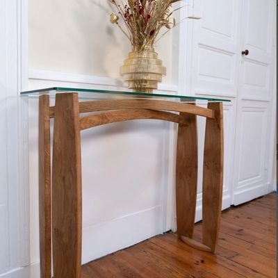 Consoles - Solid wood entrance console — Adelaïde Collection - LA HUPPE