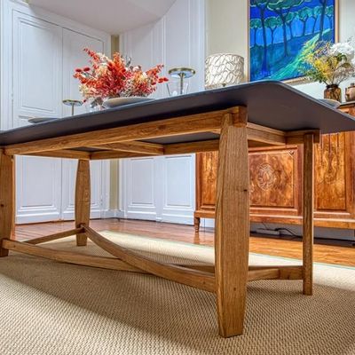 Dining Tables - Handcrafted solid wood dining table - LA HUPPE