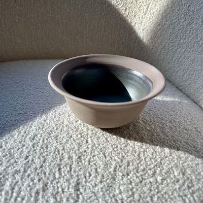 Bowls - Anthracite Stoneware Snack Bowl - FRUI CERAMICS