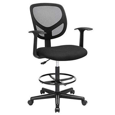 Office seating - Salerno Office Chair with Footrest - Black - VIBORR