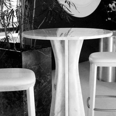 Tables Salle à Manger - Table Estrella – Élégance sculpturale en marbre - LIVINGSTONE