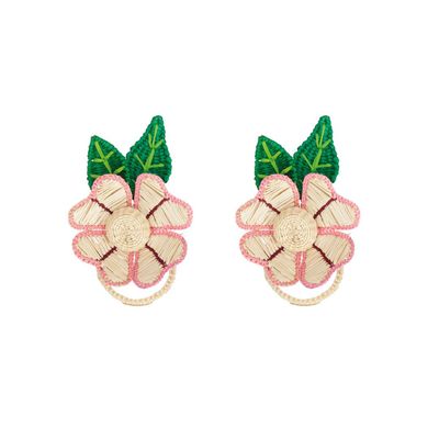 Couverts de service - Rosy Flower Napkin Ring Set of 2 - MERCEDES SALAZAR