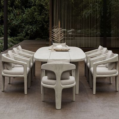 Lawn tables - Whale-ash Dining Set - SNOC OUTDOOR FURNITURE