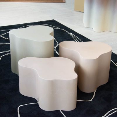 Objets de décoration - Ensemble de 3 tables gigognes (mortier) (sur-mesure) - MANUFACTURE XXI