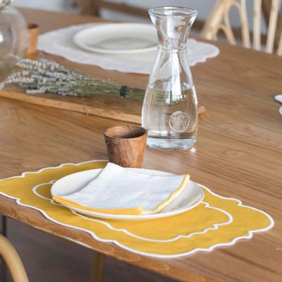 Linge de table textile - Napperon en lin antitache - MAHE HOMEWARE