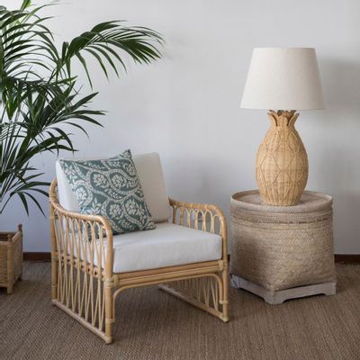 Lampes de table - Lampe de table en rotin PINEAPPLE - MAHE HOMEWARE