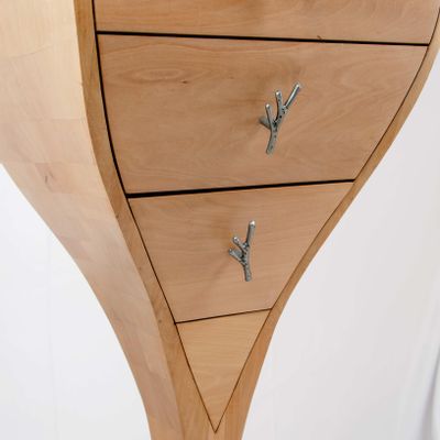 Wardrobe - Snake Design Furniture made of solid pear wood. - HUBERT DARODES