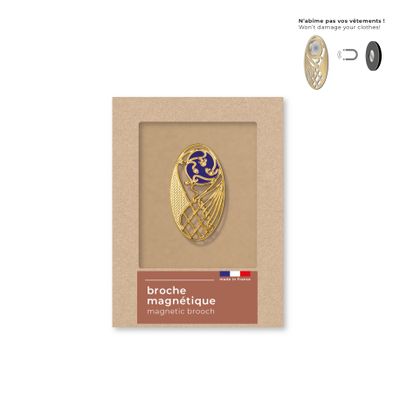 Jewelry - Art Nouveau magnetic brooch - arabesque Majorelle - TOUT SIMPLEMENT,