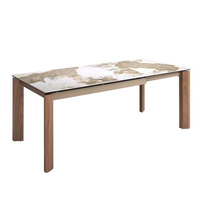 Dining Tables - Rectangular porcelain marble extending dining table - ANGEL CERDÁ