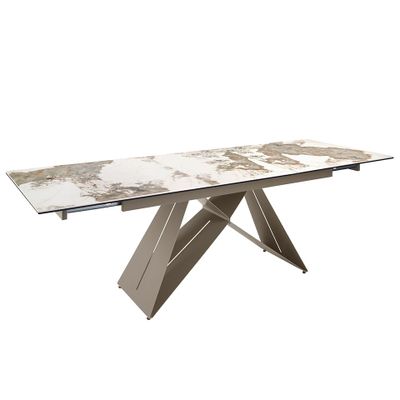 Dining Tables - Rectangular porcelain marble extending dining table - ANGEL CERDÁ