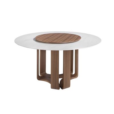 Dining Tables - Round porcelain marble dining table - ANGEL CERDÁ