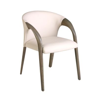 Chairs - Cream leatherette chair - ANGEL CERDÁ