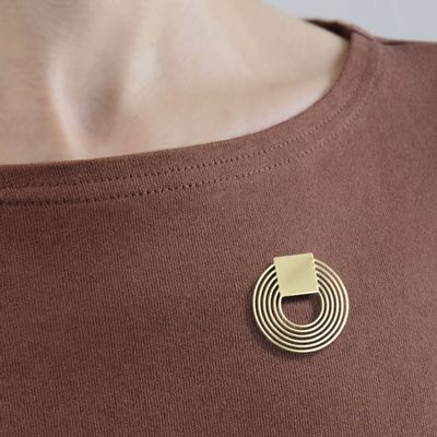 Jewelry - Graphic magnetic brooch - circle - TOUT SIMPLEMENT,