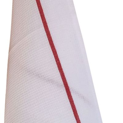 Dish towels - Blom Strasbourg recycled honeycomb tea towel Blanc/Rouge 50 X 70 - MAISON VIVARAISE – SDE VIVARAISE WINKLER