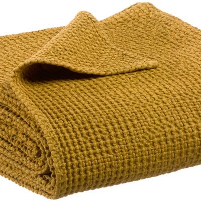 Linge de lit - Jeté recyclé Maia Bronze 260 x 260 - MAISON VIVARAISE - SDE VIVARAISE WINKLER