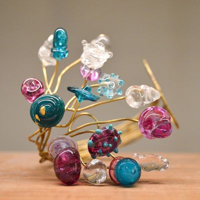 Cadeaux - Bracelet plaqué or verre Murano artisan - CHAMA NAVARRO