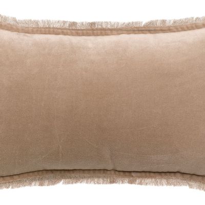 Cushions - Fara plain cushion Latte 30 X 50 - MAISON VIVARAISE – SDE VIVARAISE WINKLER