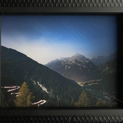 Photos d'art - Maloja Pass. Black Wood Frame. - ANNA DOBROVOLSKAYA-MINTS