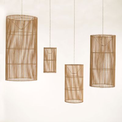 Suspensions - Suspension en rotin - TUBES - JOE SAYEGH PARIS