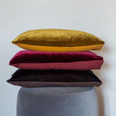Fabric cushions - Velvet and Linen Cushion Pillowcase - ONCE MILANO