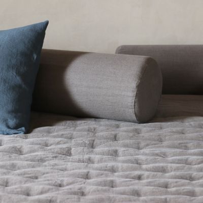 Couettes et oreillers  - Coussin Bolster en lin - ONCE MILANO