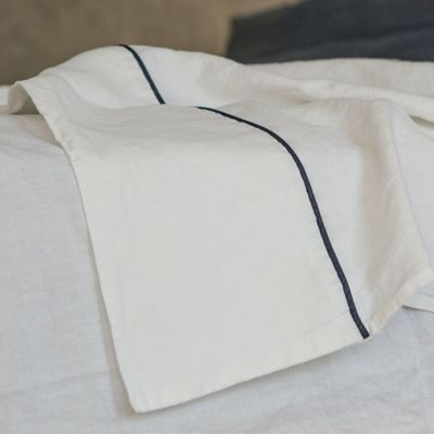 Bed linens - Top Sheet with piping - ONCE MILANO