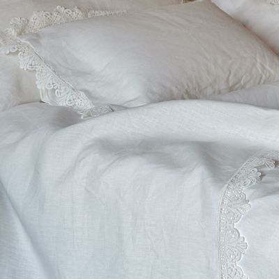 Homewear - Pillowcase with Sicily lace - ONCE MILANO