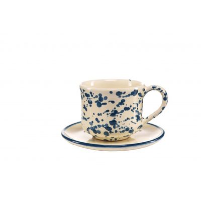 Tasses et mugs - Tea Cup with Saucer - Splashed Line - LOLIVA FOOD MOOD