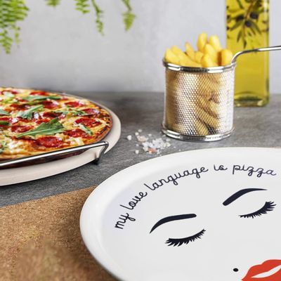 Platter and bowls - I Love Pizza | Peint à la main | Fabriqué en Italie - ARCUCCI CERAMICS