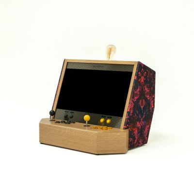 Decorative objects - SENSEI V2F : Luxury Wooden Arcade Cabinet - Sustainable Fabric - MAISON ROSHI