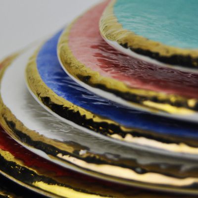 Platter and bowls - Preta Gold | Complements | Made in Italy - ARCUCCI CERAMICS