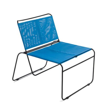 Lawn armchairs - ARMCHAIR\" THE DUO\” OUTDOOR BATYLINE JEAN BLUE - COULEURS DE PEAU