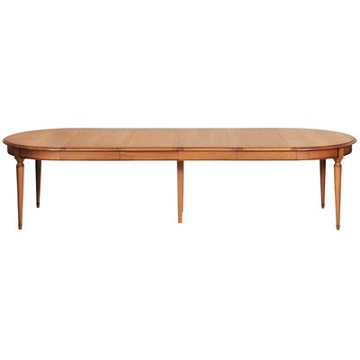 Tables Salle à Manger - Table ronde extensible style Louis Philippe en chêne massif - MON PETIT MEUBLE FRANÇAIS