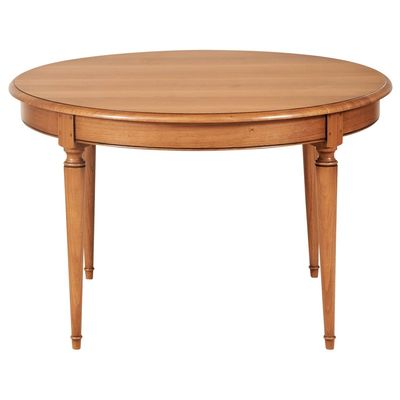 Dining Tables - French extendable round table in solid oak - MON PETIT MEUBLE FRANÇAIS